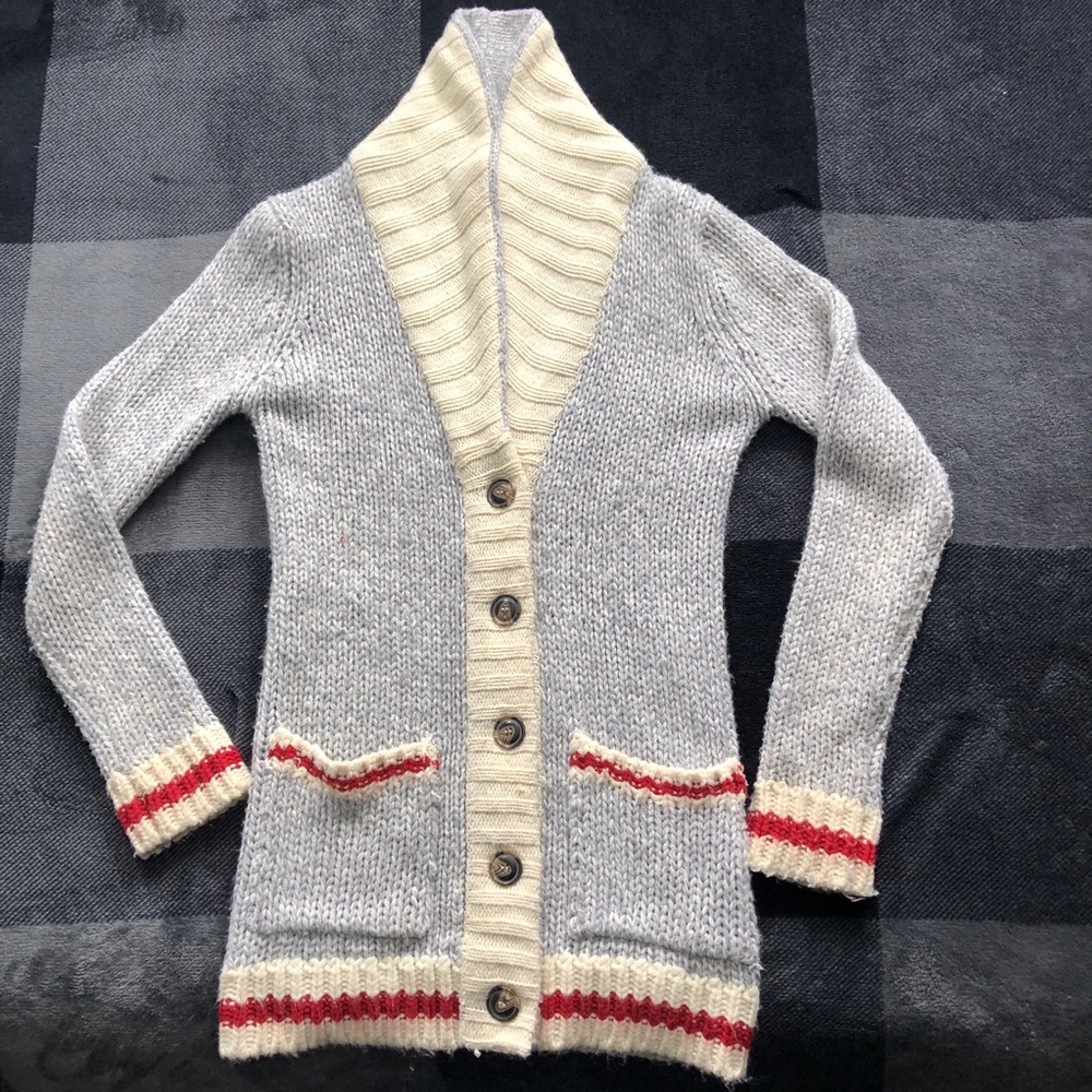 Bluenotes chunky knit long cardigan